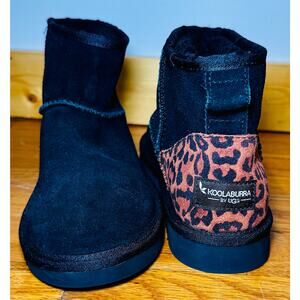 Koolaburra by UGG Women’s Suede Ankle Boots Leopard Heel – Size 6 – EUC